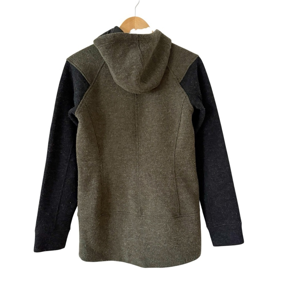 Outdoor Research Womens Flurry Jacket Small Forest Green Black Fleece Wool Warm - Picture 2 of 9